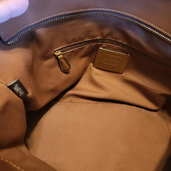 Coach Brown Leather Tote Bag - Picture 16 of 16